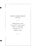 Interstate Commerce Commision Report of the Accident  Investigation Occuring on the SOUTHERN RAILWAY MASCOT TN