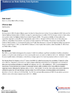 Guidance on State Safety Data Systems