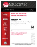 Missouri Work Zone Capacity Results of Field Data Analysis MATCMST 118