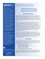 Safety Belt Technology Countermeasures Study