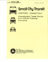 Small City Transit Westport Connecticut Comprehensive Transit Service in an Affluent Suburban Community