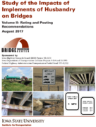 Study of the Impacts of Implements of Husbandry on Bridges Volume II Rating and Posting Recommendations