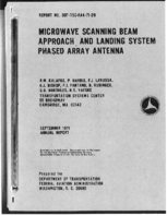 Microwave Scanning Beam Approach and Landing System Phased Array Antenna 1971