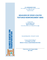 Behavior of EpoxyCoated Textured Reinforcing Bars