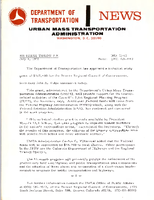Department of Transportation News Urban Mass Transportation Administration UMTA 7263