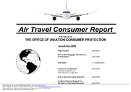 Air Travel Consumer Report June 2025