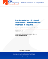 Implementation of Arterial Bottleneck Characterization Methods in Virginia