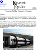 Passenger Rail Car Evacuation Simulator Research Results