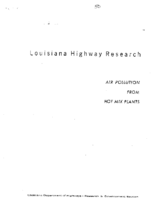 Air pollution from hot mix plants