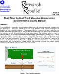 RealTime Vertical Track Modulus Measurement System From a Moving Railcar Research Results