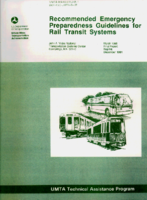 Recommended Emergency Preparedness Guidelines for Rail Transit Systems December 1991 Reprint