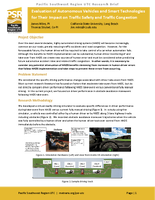 Evaluation of Autonomous Vehicles and Smart Technologies for Their Impact on Traffic Safety and Traffic Congestion Research Brief