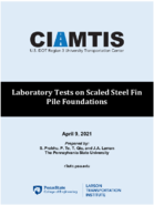 Laboratory Tests on Scaled Steel Fin Pile Foundations