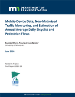 MobileDevice Data NonMotorized Traffic Monitoring and Estimation of Annual Average Daily Bicyclist and Pedestrian Flows