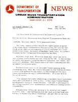 Department of Transportation News Urban Mass Transportation Administration UMTA 7249