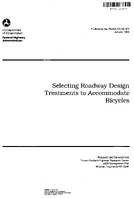 Selecting Roadway Design Treatments to Accommodate Bicycles