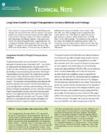 LongTerm Growth in Freight Transportation Services  Methods and Findings