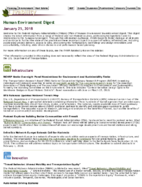 Human Environment Digest January 25 2018