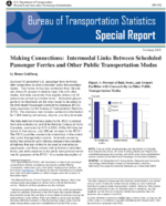 Making Connections Intermodal Links between Scheduled Passenger Ferries and Other Public Transportation Modes