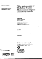 FollowUp Assessment of the Federal Aviation Administrations Logistics Center Safety Climate