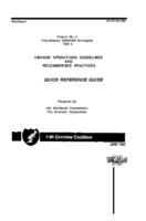 Project No 9 Coordinated VmsHar Strategies Task 2 VmsHar Operations Guidelines And Recommended Practices Quick Reference Guide