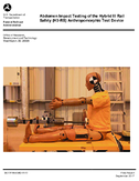 Abdomen Impact Testing of the Hybrid III Rail Safety H3RS Anthropomorphic Test Device ATD