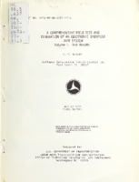 A Comprehensive Field Test and Evaluation of an Electronic Signpost AVM System Volume I Test Results