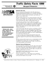 Traffic Safety Facts 1996 Occupant Protection