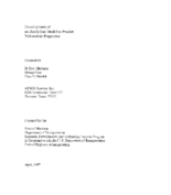 Development of an Analytical Model to Predict Volumetric Properties