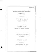 Interstate Commerce Commision Report of the Accident  Investigation Occuring on the BOSTON AND MAINE RAILROAD EAST DEERFIELDMA