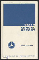 Sixth Annual Report of the US Department of Transportation 1972