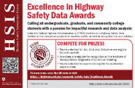 Excellence in Highway Safety Data Awards 2026 Postcard