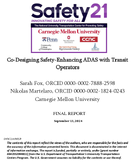 CoDesigning SafetyEnhancing ADAS with Transit Operators