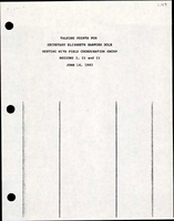 Talking Points for Secretary Elizabeth Hanford Dole at a Meeting with Field Coordination Group Regions I II and III