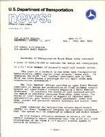 US Department of Transportation News Office of Public Affairs UMTA 5577 DOT Awards 108 Million for Atlanta Rapid Transit
