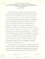 Statement of Gordon M Murray Special Assistant to the Secretary of Transportation before the Second International Conference on Urban Transportation