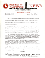 Department of Transportation News Urban Mass Transportation Administration DOT 8071