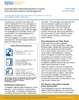 Learning About Street Harassment on Transit A Survey Instrument for Transit Agencies Research Brief