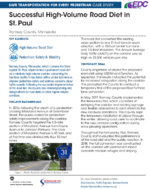 Successful HighVolume Road Diet in St Paul