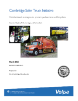 Cambridge Safer Truck Initiative  VehicleBased Strategies to Protect Pedestrians and Bicyclists