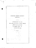 Interstate Commerce Commision Report of the Accident  Investigation Occuring on the TEXAS AND PACIFIC RAILWAY MIDLAND TX