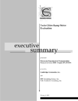 Twin Cities ramp meter evaluation  executive summary
