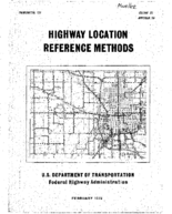 Highway Location Reference Methods