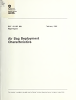 Air Bag Deployment Characteristics