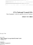 FTA National Transit GIS Data Standards Guidelines and Recommended Practices