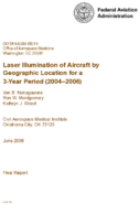 Laser Illumination of Aircraft by Geographic Location for a 3Year Period 20042006