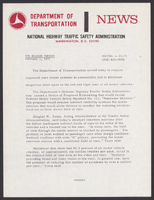NHTSA News Releases February 1971
