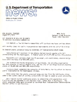 US Department of Transportation news Office of Public Affairs UMTA 7850 DOT Announces 5 Million in Grants to Southern California Communities