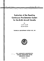 Evaluation of The Resetting Continuous FireDetection System For The B36 Aircraft Nacelle