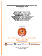 Quantum Artificial IntelligenceSupported Trajectory Prediction for an Autonomous Truck Platoon